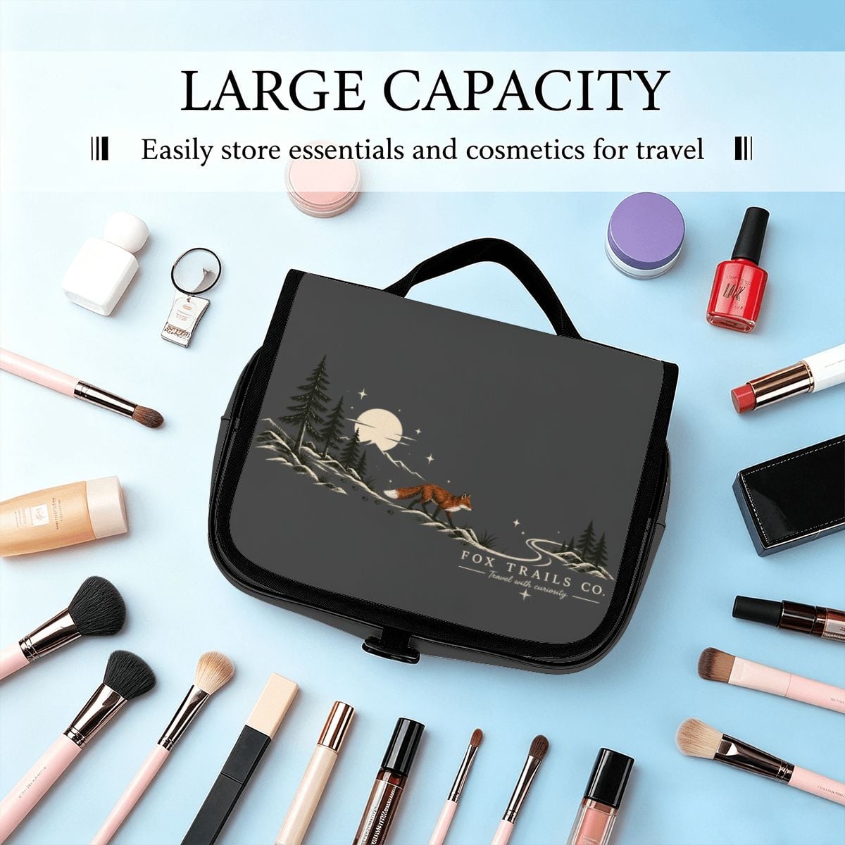 Fox Trails Hanging Travel Organizer