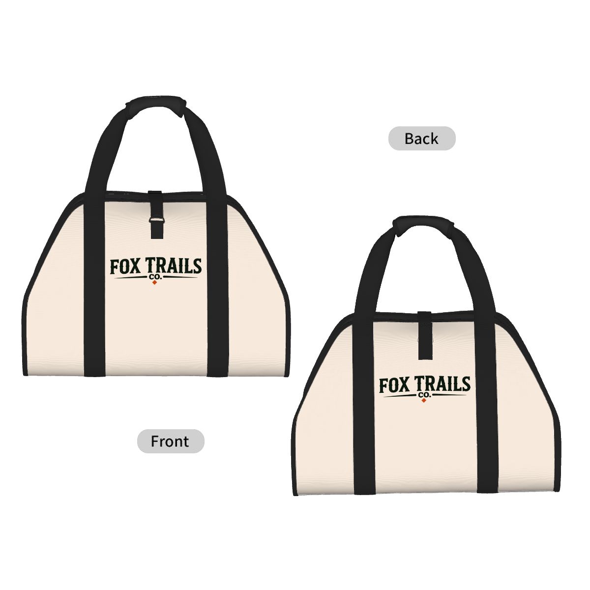 Fox Trails Firewood Carrier — Cream