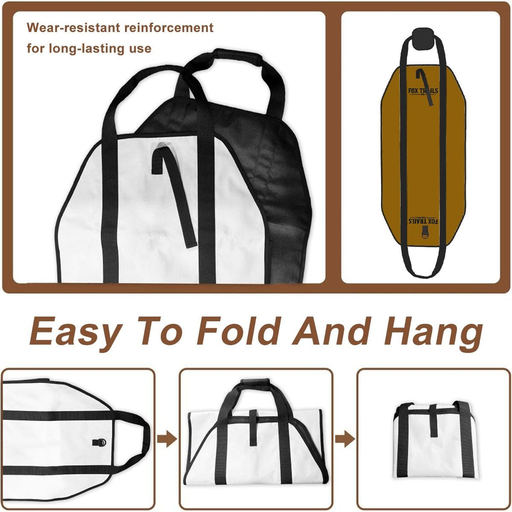 Fox Trails Firewood Carrier — Burnt Orange
