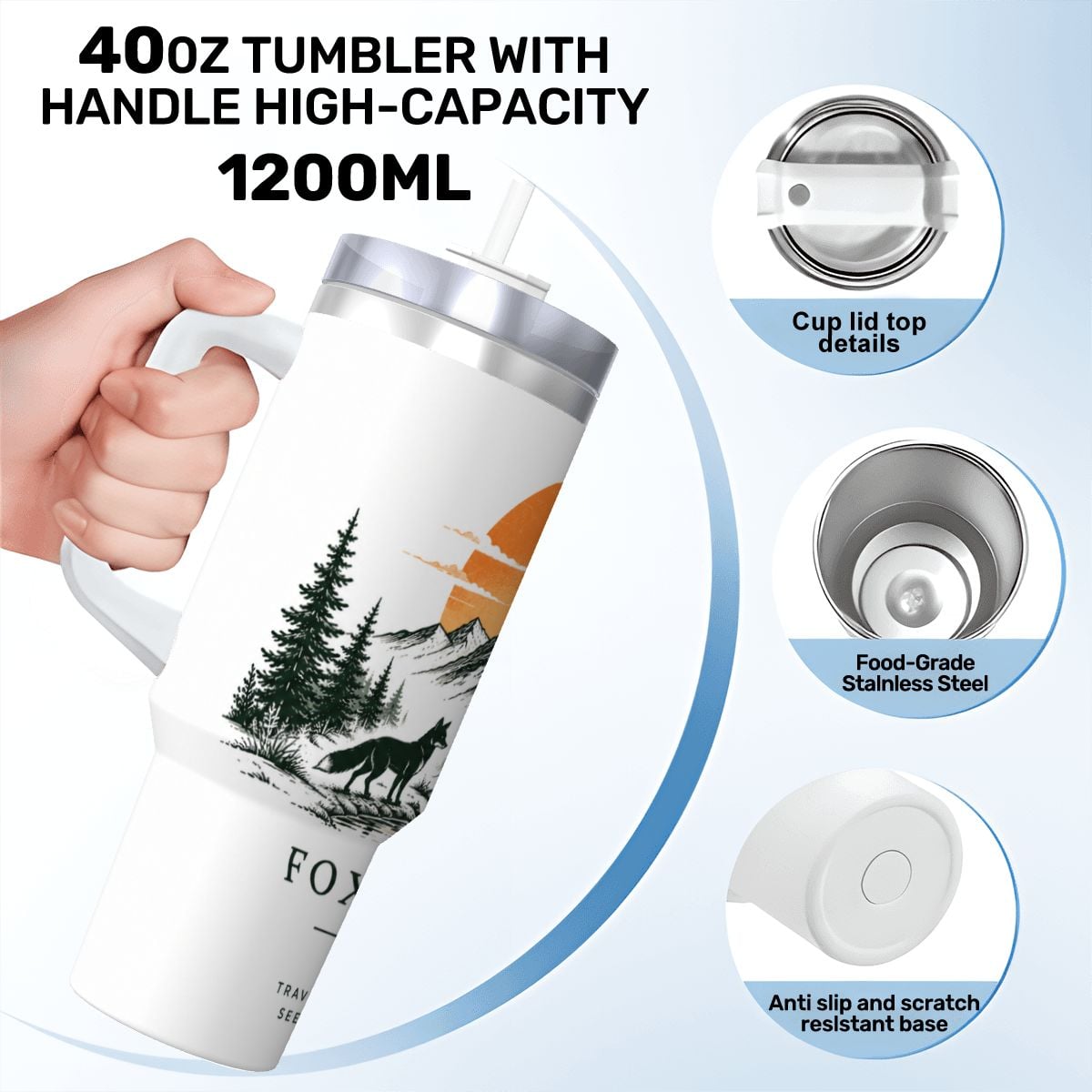Fox Trails 40 oz Tumbler