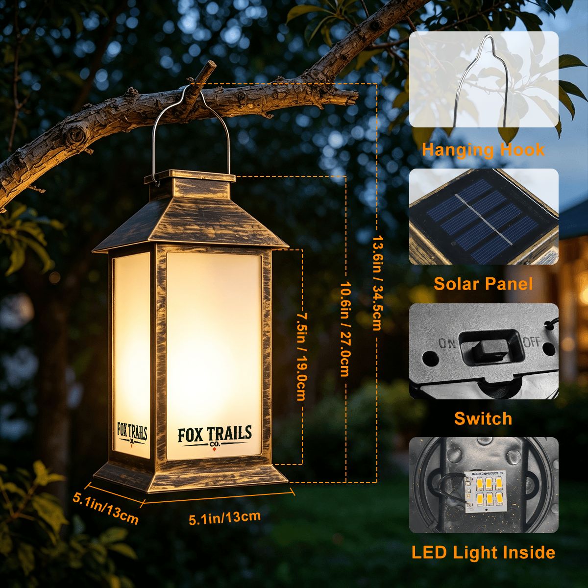 Fox Trails Solar Lantern