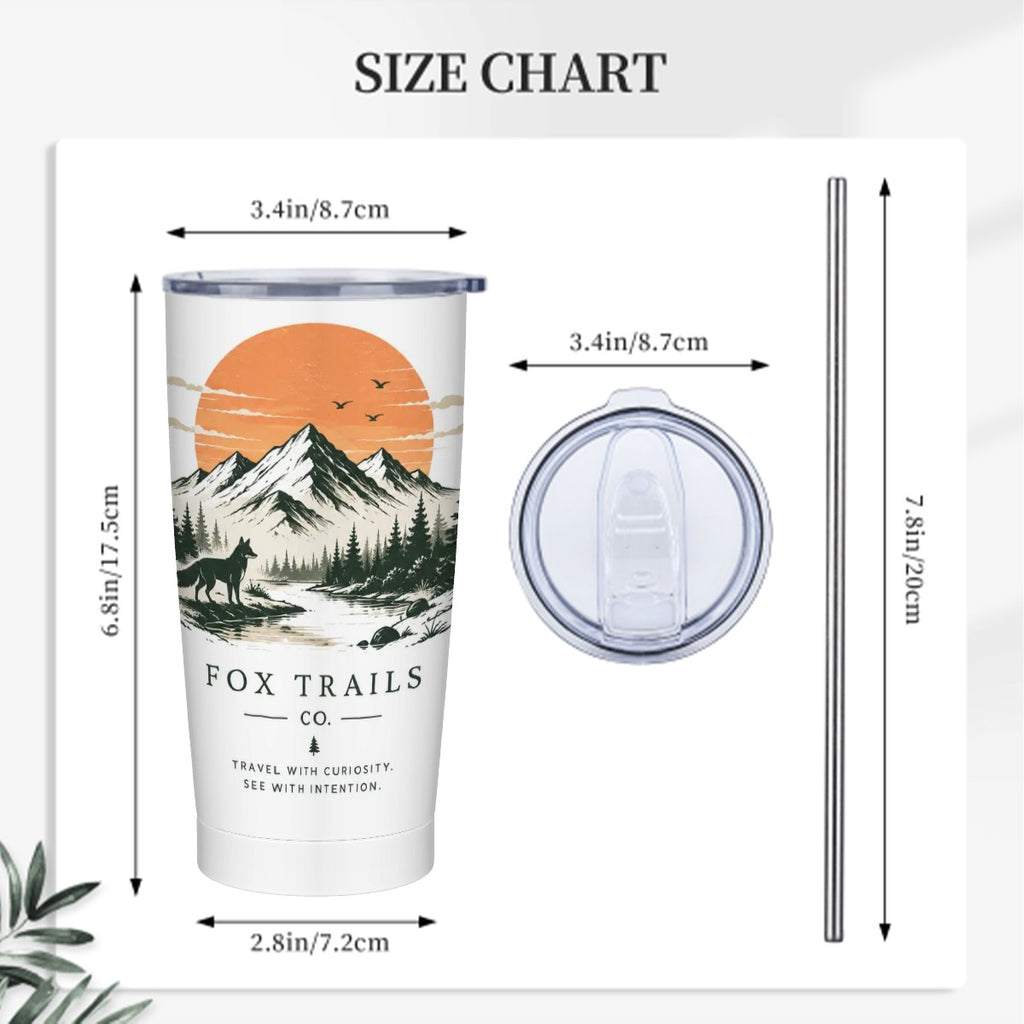 Fox Trails 20 oz Tumbler w/ Straw