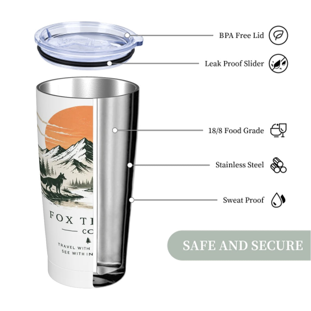 Fox Trails 20 oz Tumbler w/ Straw